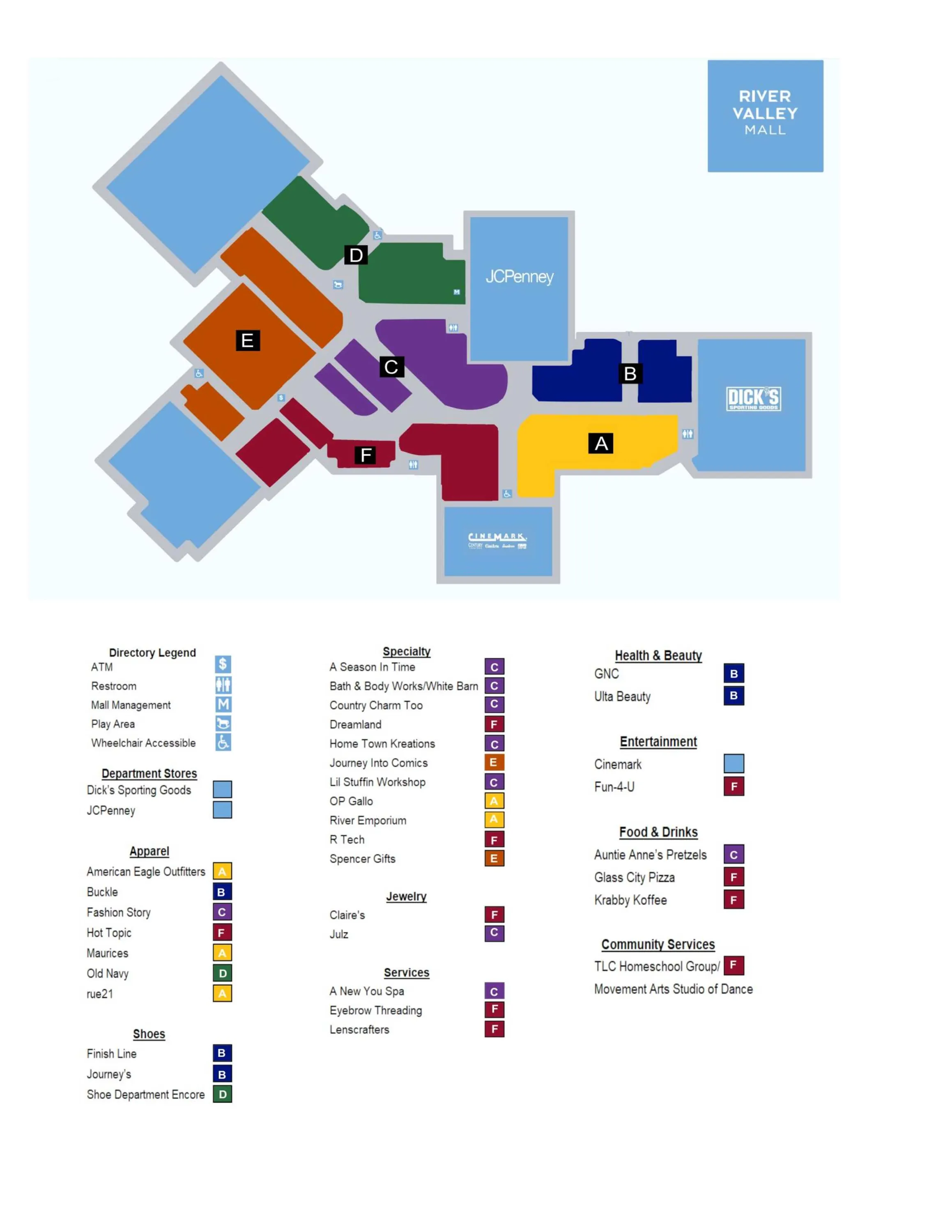 Store Directory Map