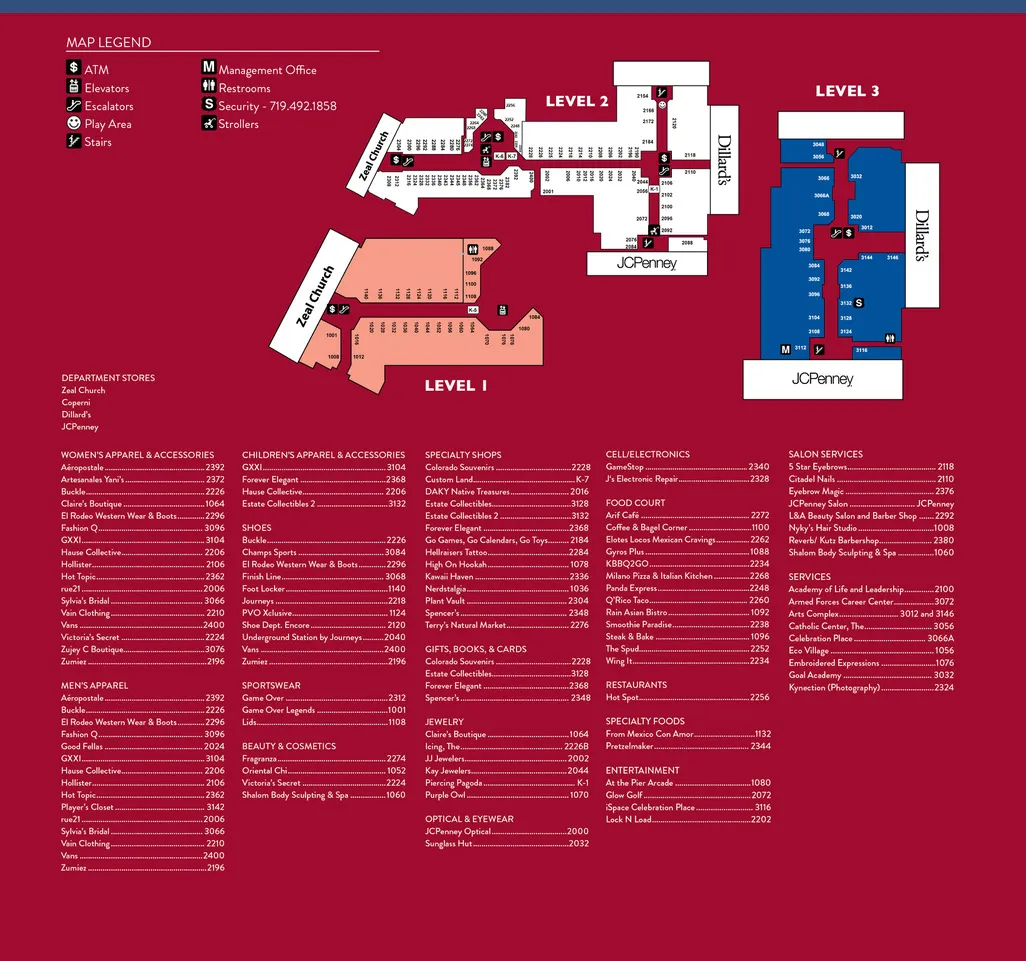 Store Directory Map
