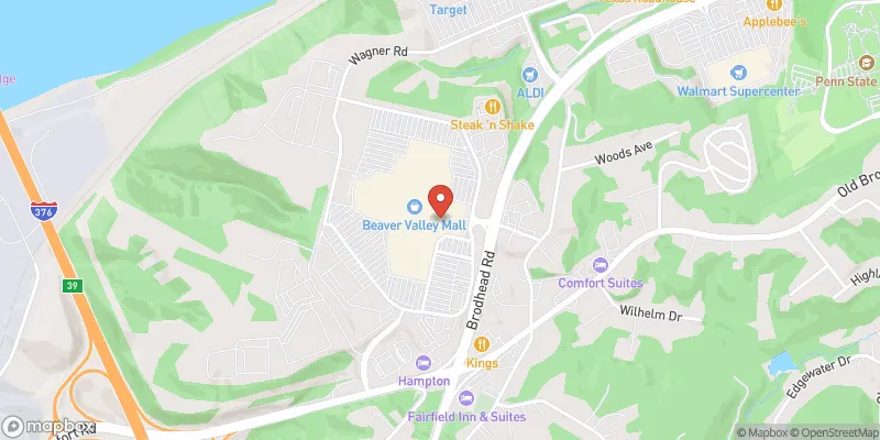 Beaver Valley Mall location map