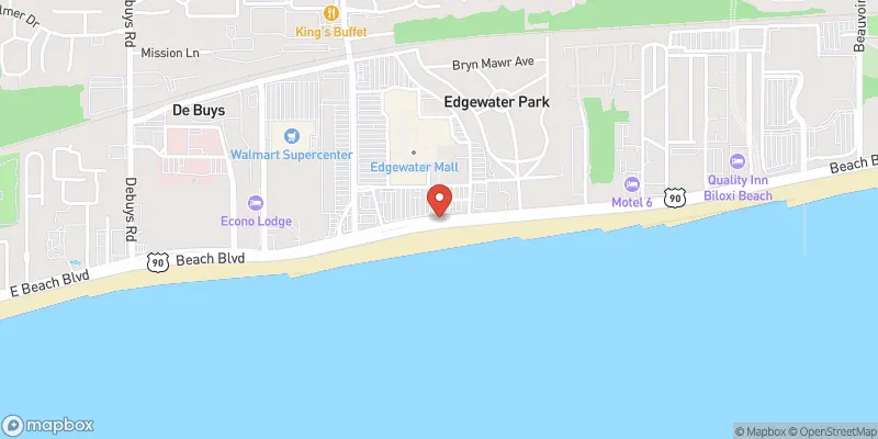 Edgewater Mall location map