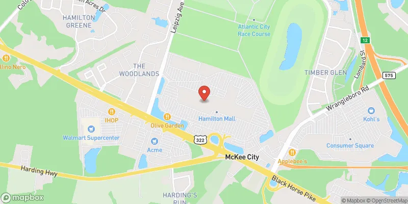 Hamilton Mall location map