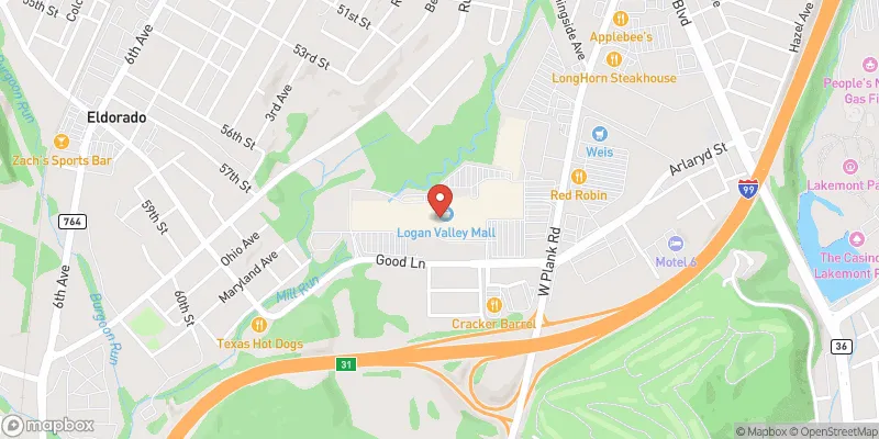 Logan Valley Mall location map