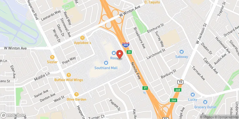 Southland CA Mall location map