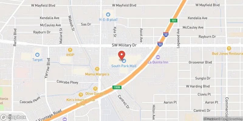 South Park Mall location map