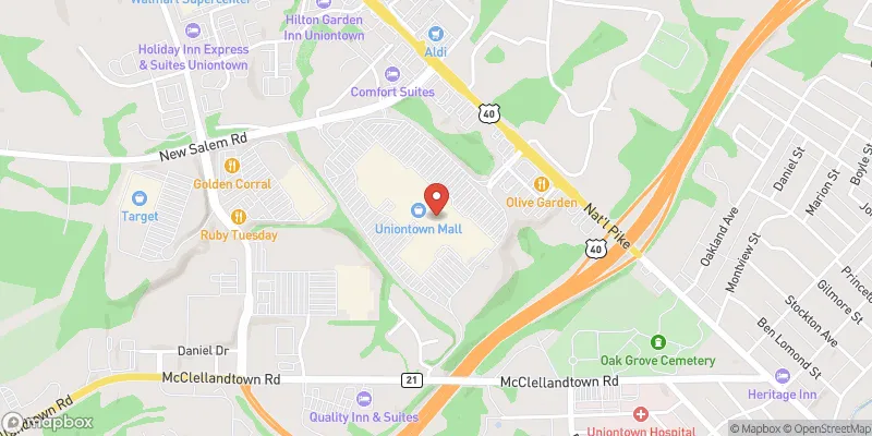 Uniontown Mall location map