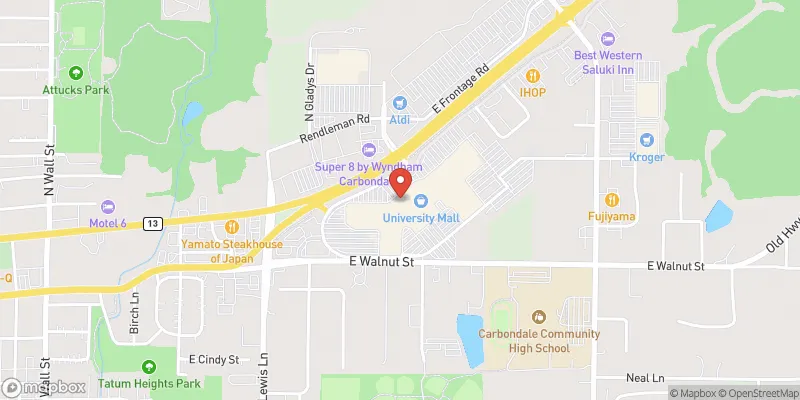 University Mall location map